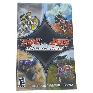 MX‎ vs ATV Unleashed PlayStation 2 PS2 Instruction Manual THQ 2005